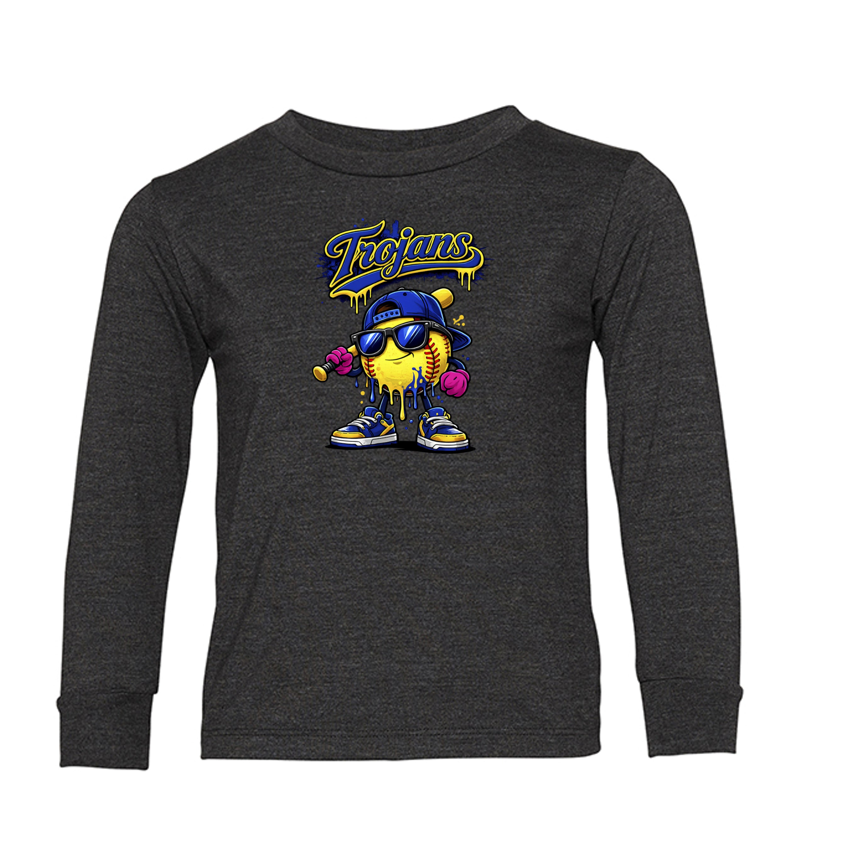 DARK GRY HEATHER - 3501T - FRONT