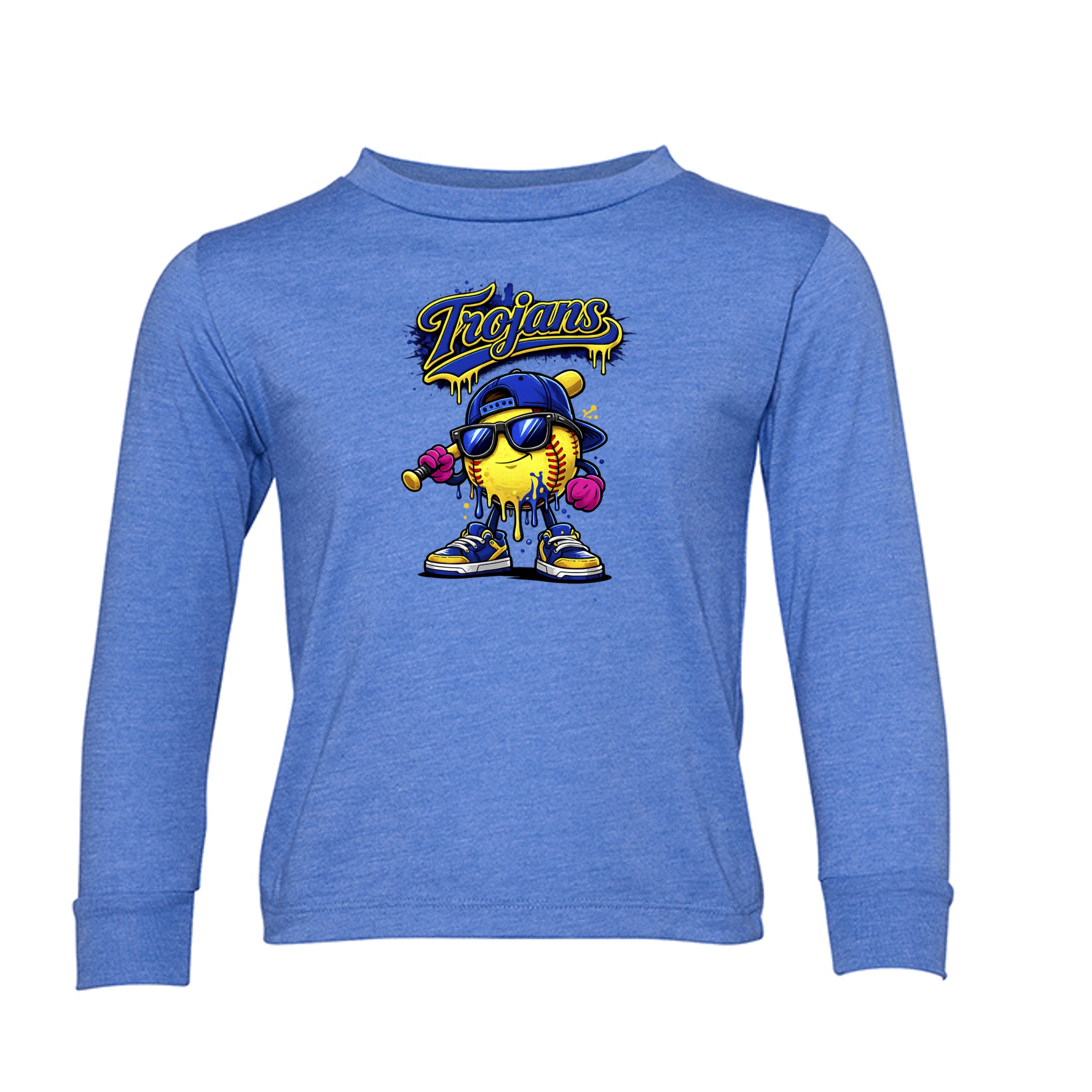 Heather Columbia Blue - 3501T - FRONT